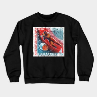 Space Race Era Soviet Stamp Crewneck Sweatshirt